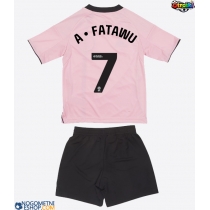 Otroški Nogometni dresi Leicester City Issahaku Fatawu #7 Tretji 2025-26 Kratek Rokav (+ Kratke hlače)